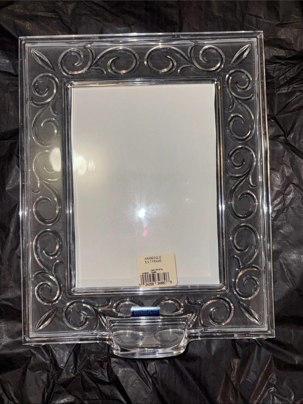Marquis by Waterford Arabesque Crystal Decorative 5x7 Photo Frame